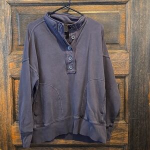 Aerie charcoal tunic/sweatshirt